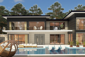 проект двухэтажной виллы