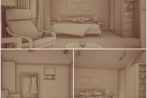 Создание дизайн-проекта интерьера загородного дома