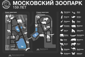 Московский зоопарк. Схема парка