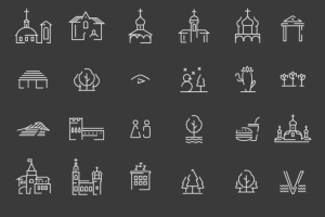 Инфографика для парка Зарядье