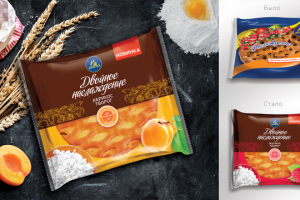 Разработка дизайна упаковки  пирога "Двойное наслаждение"