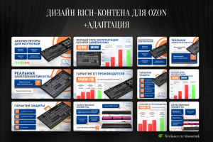 Дизайн карточек товара для Ozon (Rich-контент)