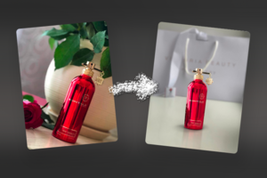 Обработка фотографии духов для Instagram магазина