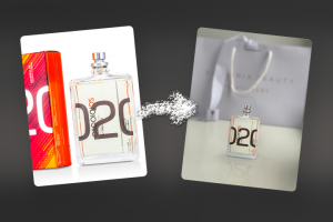 Обработка фотографии духов для Instagram магазина