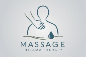 Логотип человеку который занимается массажем и хиджамой