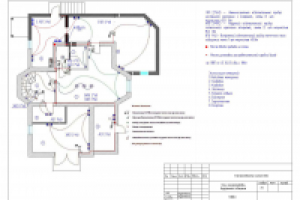 Проект внутреннего электроснабжения жилого дома