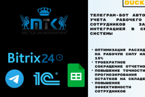 Бот для автоматизации учета рабочего времени сотрудников