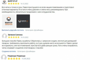 Отзывы по дизайну логотипов Павлом Шаламовым