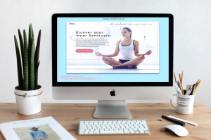 Макет сайта визитки. На темy ЙОГИ