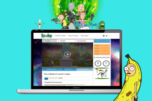 Rick and morty макет