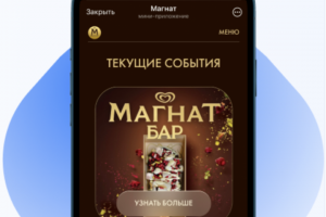 WebApp для мороженого Магнат