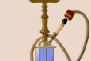 Рисунок кальяна для сайта ресторана Марракеш