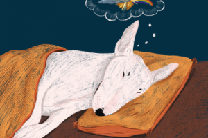 Арт "Спящий бультерьер"