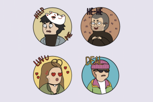 Персонажи для стикеров