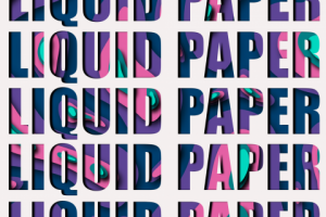 Liquid paper плакат