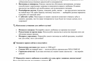 Разнообразие лакомств для ваших любимцев