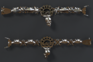 Браслет череп