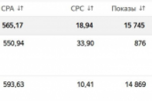 Контекстная реклама для автоподбора (СПб). Цена цели 560 руб.