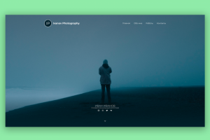 Дизайн личного сайта портфолио фотографа