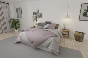 Спальня в скандинавском стиле