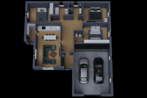 Визуализация дома по чертеж