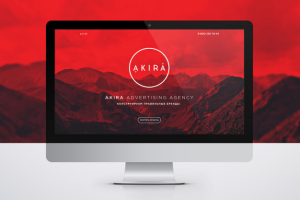 landing page для рекламного Агентства AKIRA