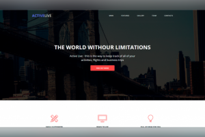 Верстка сайта ActiveLive