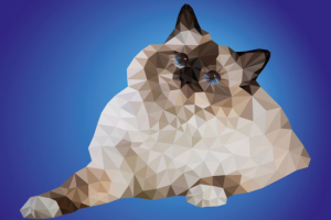 Векторная иллюстрация в стиле Low Poly