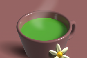 Чашка чая 3d