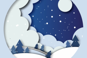 Зимняя открытка