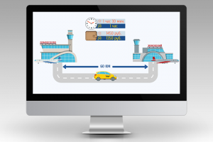 Инфографика для сервиса такси