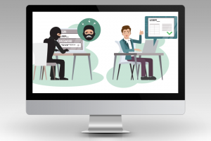 Серия иллюстраций по компьютерной безопасности