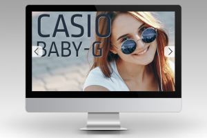 Серия баннеров для интернет-магазина часов Casio