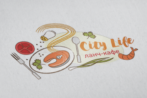Логотип для ланч-кафе "City Life"