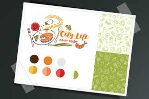 Фирменный стиль для ланч-кафе