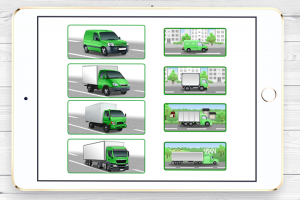 Иконки-иллюстрации для сайта транспортной компании