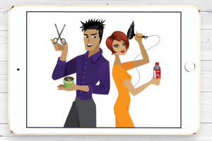 Персонажи для сети парикмахерских