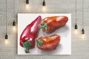 Натюрморт. Спидпейнт (1 час). Акварель, бумага для акварели