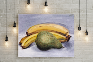 Натюрморт. Спидпейнт (1 час). Акварель, бумага для акварели