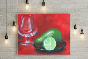 Натюрморт. Бумага, темпера.