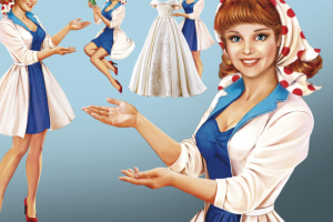 Персонаж для салона химчистки