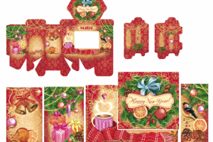 Новогодний дизайн для чая Моте