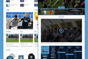 дизайн главной страницы сайта ФК "Олимпик"