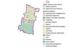 Ситуационная карта МО Абинский район QGIS