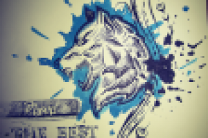 стилизация волка