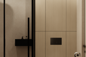 Визуализация санузла в студии 22 м