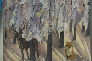 утро в зимнем лесу