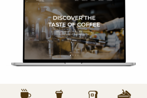 Лендинг для кофейни
