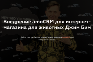 Внедрение amoCRM для интернет-магазина для животных Джим Бим