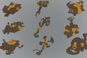 Скетч фэнтези предметов